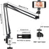 Cell Phone Holder, Overhead Video Phone Mount, Articulating Arm Webcam Stand for Live Streaming