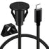 BATIGE 3/4" Round Hole Small Type C 3.1 Car Flush Mount Cable