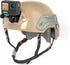 HSU Aluminum NVG Helmet Mount with Thumbscrew, Compatible with GoPro Hero 12/11/10, Tactical Helmet for Action Cameras