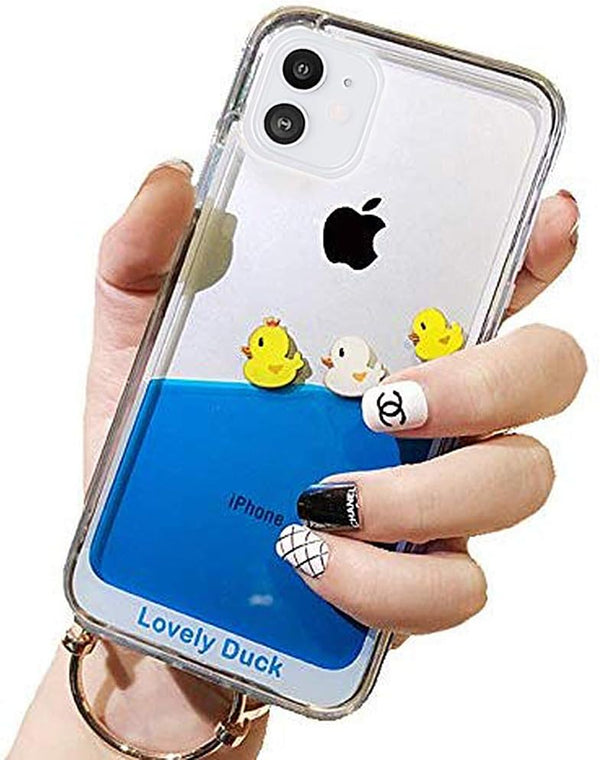 UnnFiko Liquid Case Compatible with iPhone 13 Pro Max, 3D Cool Quicksand Flowing Glitter Sparkle Soft Case for Girls