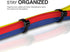 TR Industrial Multi-Purpose UV Resistant Black Cable Ties, 12 inches, 100 Pack