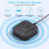 Power Strip with USB C, 3 Outlets, 4 USB Ports (22.5W/4.5A), 5ft Braided Extension Cord, Black Non Surge Protector