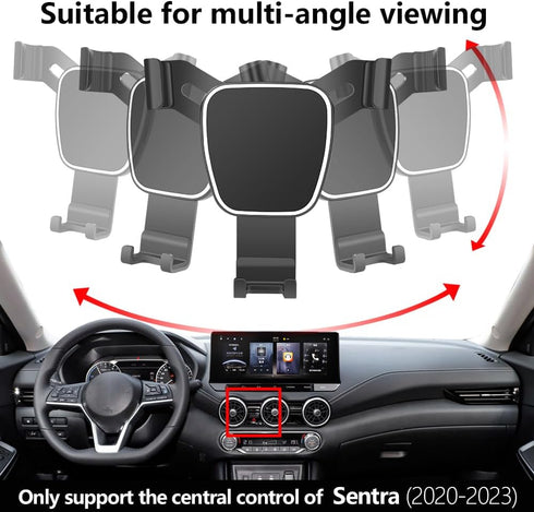 LUNQIN 2020-2025 Car Phone Holder for Nissan Sentra S SV SR Auto Accessories Navigation Bracket Interior Decoration