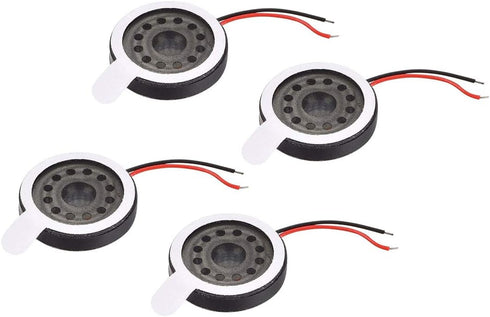 uxcell 1W 8 Ohm 16mm Dia Speaker with Wire for Electronic Projects, 4pcs