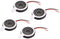 uxcell 1W 8 Ohm 16mm Dia Speaker with Wire for Electronic Projects, 4pcs