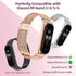 MIJOBS Strap for Xiaomi Mi Band 5/6/7, Breathable Replacement Wristband for Band 4/Mi Band 3 Smartwatch