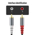 HIEbee 3.5mm (2M/6.6Feet) 3.5mm 1/8 2-Male MP3 RCA to AUX Cable, to RCA Headphone Jack Adapter Y Splitter Premium