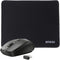Ergonomic Bluetooth Mouse and Mouse Pad for Laptop, Silent with 3-Levels DPI, USB Nano Receiver for Android PC Notebook