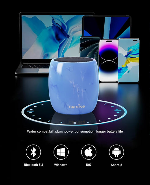 Mini Bluetooth Speaker, Portable Wireless Speaker with Robust Bass, Built-in Mic for Hiking