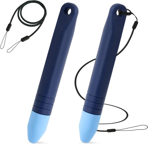 2pcs Kid-Friendly Stylus Pens with Anti-Loss Lanyards, Kids Stylus Pens for Touchscreen, Compatible with iPad, iPhone,