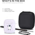 MAYCARI Cute Sheep AirPods Case with Keychain, Soft TPU Cover Compatible with Apple AirPods (White)