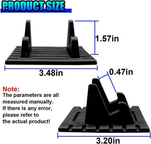 Deaelf 2PCS Car Phone Holder, Anti-Slip Silicone Dashboard Cellphone Mat, Waterproof Vehicle GPS Device Mount Pad