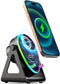 Hounyoln 5 in 1 Induction Bluetooth Speaker with Phone Stand, 1800mAh RGB Lighting