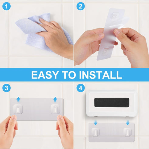 KUNSLUCK Shower Phone Holder Waterproof, Anti-Fog Touch Screen Shower Phone Case, Wall Mount Phone Holder for Shower