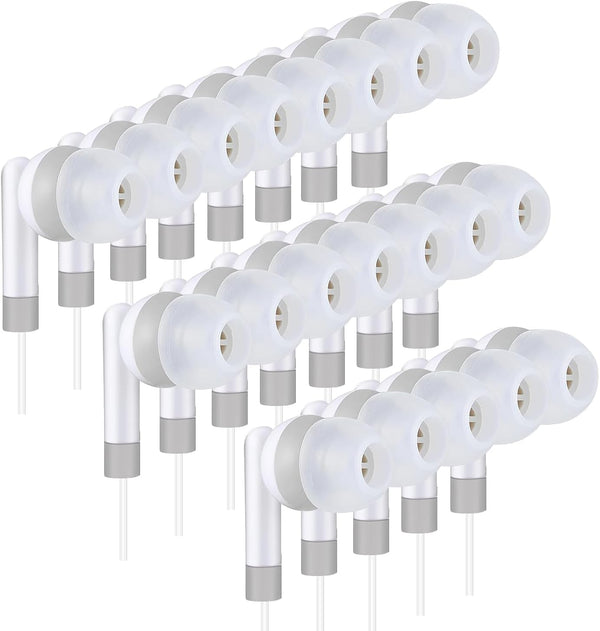 Kids Bulk Earbud Headphones 50 Pack, Perfect for School, Classroom, Students, Travel, Hospitals, Hotels, Library,