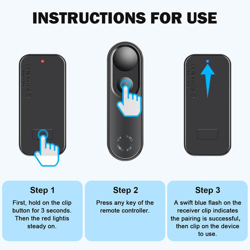 LANGREE RF Remote Control Page Turner for Kindle Paperwhite, Oasis, Scribe, Kobo, Remote Clicker for iPad Tablet - Black