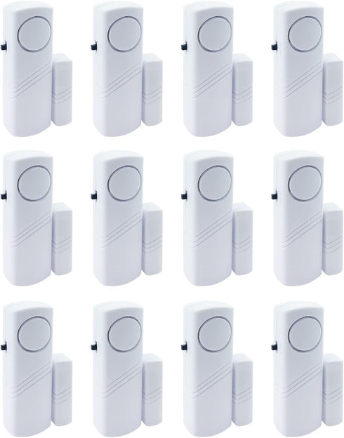 Door Window Alarm, 90DB Door Alarms for Kids Safety, Window Pool Alarms for Home (12 Pack)