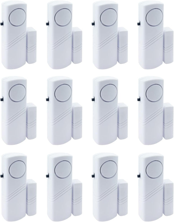 Door Window Alarm, 90DB Door Alarms for Kids Safety, Window Pool Alarms for Home (12 Pack)