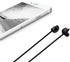 kwmobile Straps Compatible with Samsung Galaxy Buds/Buds Plus - 2X Silicone Holder for Wireless Earphones in Black/Red