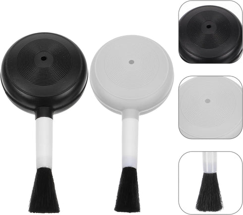 PartyKindom 2pcs Cleaning Blower Brush | Air Dust Blower and Soft Brush for Computer Digital Camera Lens Cleaner