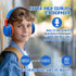 Kids Bluetooth Headphones 5.3, Wireless 60H Play Time, Volume Limited 85/110dB Over Ear Foldable Headset for Travel