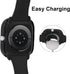 Screen Protector for Amazfit GTS 4 Mini Smartwatch, 2-Pack Hard PC Bumper Full Face Cover Protective Case Accessories for Amazfit GTS 4 Mini Men Women (Clear+Clear) by Rc-Z