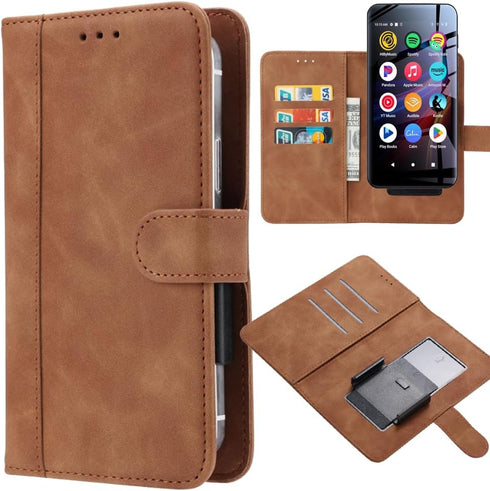 Ranyi for Luoran M4S /Luoran M4Pro Kids MP3 Player Case, Universal Leather Wallet