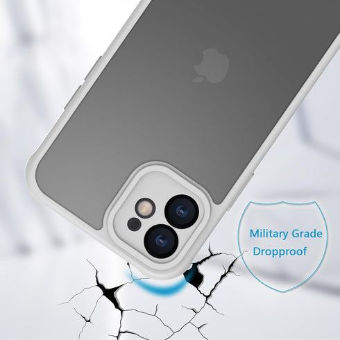 Matte Shockproof Protective Hard Back Slim Case for iPhone 11, Frosted Translucent Back Phone Cover, Anti-Fingerprint