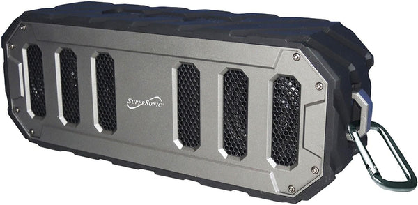 Supersonic SC-1455IPX IPX7 Waterproof Bluetooth Floating Portable Speaker, Lightweight, Clear Sound, Heavy Bass