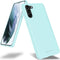 GOOSPERY Soft Feeling Jelly for Galaxy S21 Plus Case, Silky Slim Bumper Case Cover, Mint