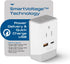 Ceptics UK Ireland Hong Kong Plug Adapter, International Power Plug with USB & USB-C for Fast Charging