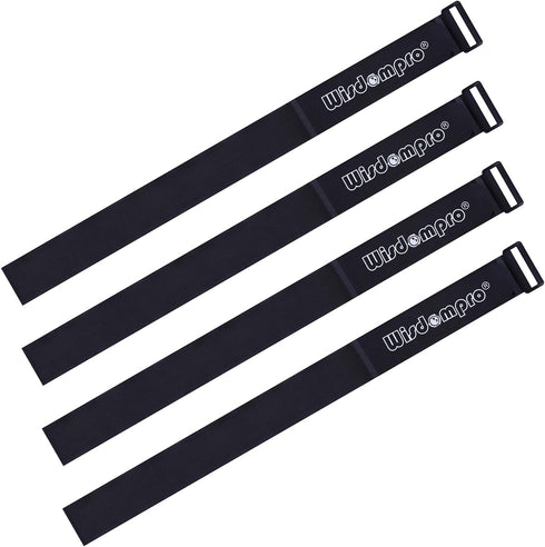 Extra Large 4 Pack Hook and Loop Strap - 2 x 48 Inches Reusable Fastening Cable Tie Down Straps