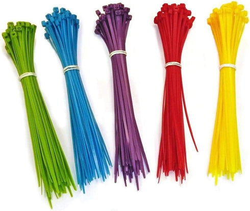 6 Inch Brown Zip Ties, 100 Pieces, Nylon Cable Wire Ties with 40lb Strength