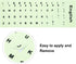 CaseBuy 2PCS Pack Universal English Keyboard Stickers Glow in The Dark, Keyboard Letters Stickers for Computer Laptop