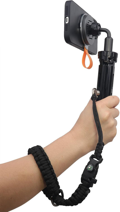 Paracord Camera Wrist Strap Lanyard with 1/4 Screw for Insta360 X3 X4, Quick Release Hand Strap for DSLR Cameras