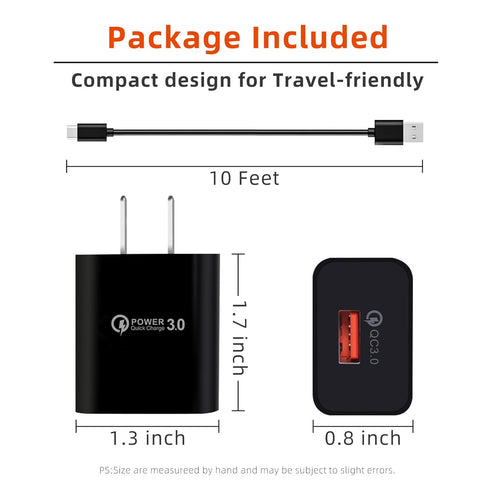 10FT Charger for Motorola G 5G/G Stylus 5G 2022/2023, Razr/Razr+ 2023, USB C Charging Cable Replacement