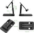 POHFP 3 4-10 Inches Pcs Cell Phone Stand,Fully Foldable and Angle Height Adjustable with Silicon Pad Cell Phone Holder