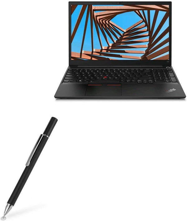 BoxWave Stylus Pen for Lenovo ThinkPad E15 Gen 2 (15.6 in), FineTouch Capacitive Stylus, Jet Black