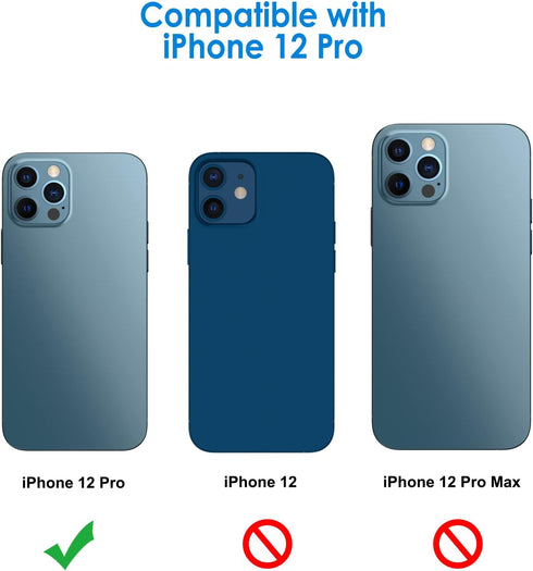 JETech Camera Lens Protector for iPhone 12 Pro 6.1-Inch, 9H Tempered Glass, HD Clear, Anti-Scratch, Case Friendly, Does Not Affect Night Shots, 3-Pack