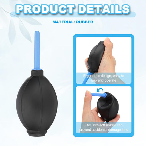 Bulb 3Pcs PATIKIL Soft Tip Air Blower Dust Blaster, Air Pump Dust Blower Cleaner Cameras Sensor Lens Cleaning Tool