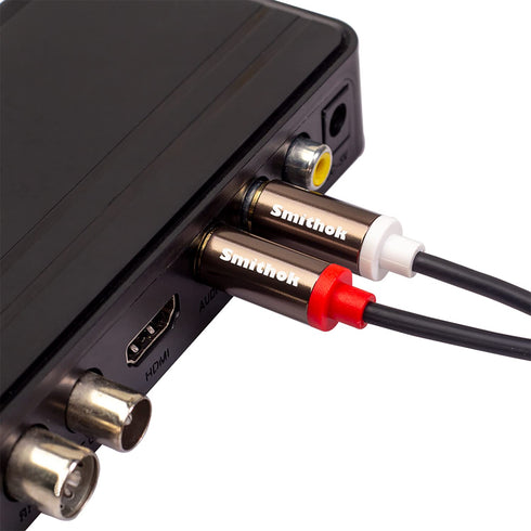 RCA Cables 2 Pack, Hi-Fi Sound, PVC Jacket, Shielded, 2-Male to 2-Male Audio Stereo Cable