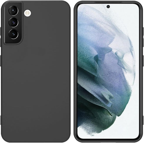 TENOC Phone Case for Samsung Galaxy S21+ Plus 5G - Black Anti-Fingerprint Protective Bumper Matte Cover