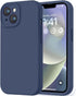 LOVE 3000 iPhone 14 Case, Shockproof Protective Premium Silicone with Soft Anti-Scratch Microfiber Lining, Navy Blue