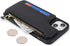 Cavor for iPhone 15 Case with Card Holder, Wallet Case for Women, Crossbody Lanyard and Wristlet, Leather Zipper Pocket