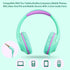 94dB 3.5MM POWMEE Kids Headphones Over-Ear Headphones for Kids/Teens/School with Volume Limited Adjustable Stereo Jack