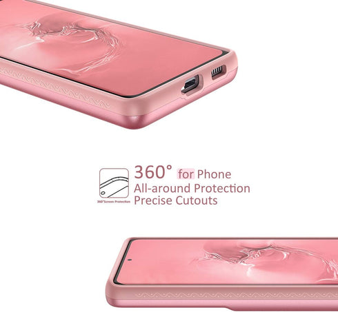WeLoveCase Samsung Galaxy S21 Ultra Wallet Case, Credit Card Holder & Hidden Mirror, Heavy Duty Phone Cover, 6.8 inch