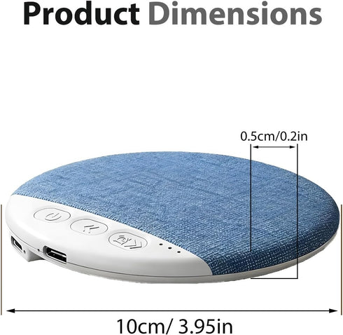 Generic Ultra Thin Bluetooth Pillow Speaker for Sleeping Under Bluetooths Flat Wireless Sleep Audio Mini Portable Soft