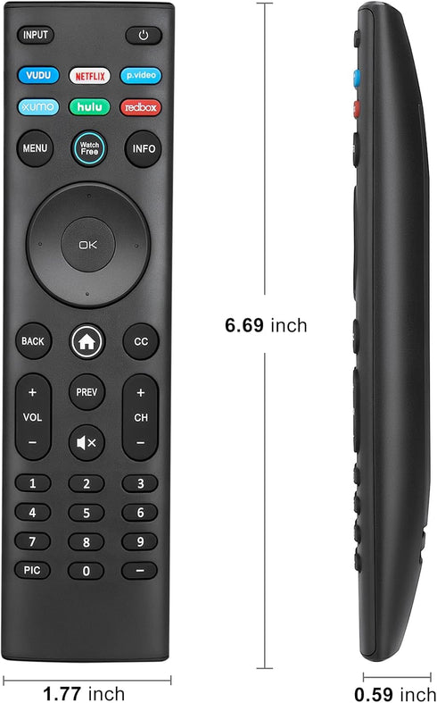 Universal Remote Replacement for VIZIO Smart TV - XRT140 Control for All LED LCD HD 4K UHD HDR TVs