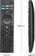 Universal Remote Replacement for VIZIO Smart TV - XRT140 Control for All LED LCD HD 4K UHD HDR TVs