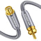 RCA Extension Cable Digital Coaxial Audio Cable Gold-Plated RCA Cables Male to Female Subwoofer Cable for Home Theater